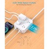Itopfox Surge Protector Power Strip with 8 Outlets & 4 USB Ports 2 USB C, 5 Ft Extension Cord, 1080J Surge Protection for Home Office Dorm Essentials - 4 of 4