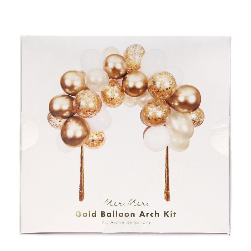Meri Meri Gold Balloon Arch Kit (Pack of 40), 2 of 3