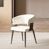 Gaoyangjiaju 18.89 inch leather upholstered dining chair with metal frame and high-density foam padding - 3 of 4