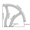 2-Pack 30"x30" Pool Handrail for Swimming Pools, 304 Stainless Steel Pool Stair Rail with 375lbs Load Capacity - 3 of 4