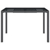 vidaXL Patio Table Anthracite 43.3 in.x31.5 in.x28.3 in. Steel - 3 of 4