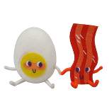 3.75" Felt Duo Valentine's Day Eggs & Bacon Decorative Figurines - Spritz™