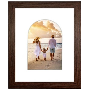 Americanflat Picture Frame with Oval Mat Insert and Shatter-Resistant Glass - Signature Collection - Photo Frame for Wall Display - 1 of 4
