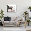 Stupell Industries Meerkats Painting Zebra Stripes Framed Canvas - 2 of 3