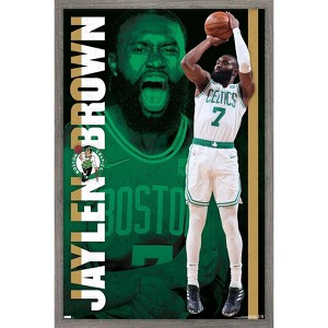 Trends International NBA Boston Celtics - Jaylen Brown 21 Framed Wall Poster Prints - 1 of 4