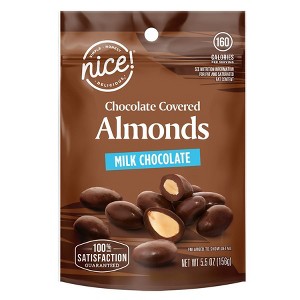 Nice! Chocolate Covered Almonds Milk Chocolate 5.5 oz - 1 of 3