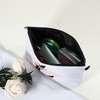 Unique Bargains Large Capacity Zipper Personalized Small Makeup Bag White - 2 of 4