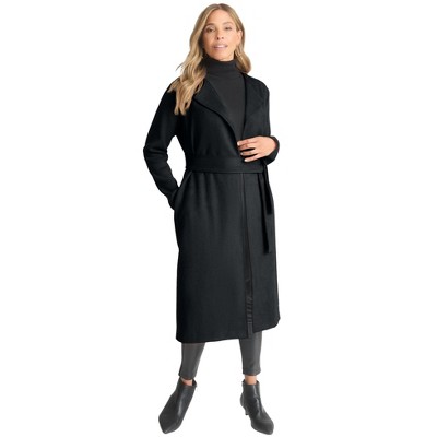 Jessica London Women's Plus Size Faux Suede Coatigan