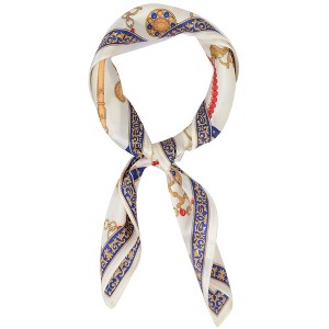 Alilang 100% Mulberry Silk Small Square Scarf Lightweight Head Scarf Neckerchief for Women 20.87 x 20.87 inches - 1 of 4