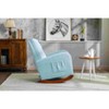 CAVINAS Polyester Glider Rocking Chair with High Backrest,Cozy Upholstered Rocking Chairs,Nursery Accent Chair for Bedroom - 4 of 4