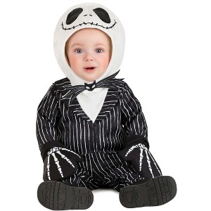 HalloweenCostumes.com Infant Nightmare Before Christmas Darling Jack Skellington Halloween Costume | Baby Costumes - 1 of 4