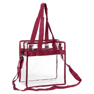 Unique Bargains PVC Zipper Clear Makeup Bag 1 Pc - 1 of 4