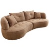 Dolonm Modern 4-Seat Modular Sofa - Cloud Design, Durable Fabric, Solid Wood Frame & High-Density Sponge Cushion - 2 of 4