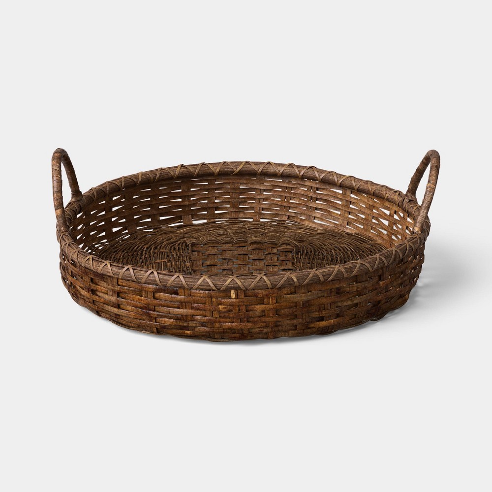 Rattan Round Woven Fall Tray - Threshold™