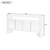 Bella Depot 60" 4-Door Sideboard, Modern Large Capacity Minimalist Solid Woodwith Open Shelf - 4 of 4