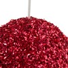 Northlight 6" Red Glitter Christmas Ball Ornament - image 2 of 3