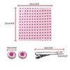 Allegra K Men's Polka Dots Business Wedding Pocket Square Clip Cufflinks Necktie Sets - 3 of 4