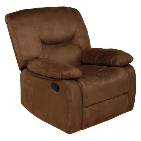 Relaxzen Rocker Side Lever Recliner Microfiber Brown Target