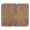 Lyngins Modular Coffee Table Set – 2 L-Shaped Sections, Wood Grain Veneer, 25 lbs Capacity, Modern Minimalist Tea Table Set, Rectangle Center Table - 4 of 4