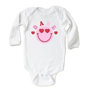 The Juniper Shop Babe Smile Baby Long Sleeve Bodysuit - 1 of 3