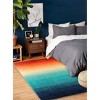 Lahome Abstract Ombre Plush Area Rug – Soft Gradient Accent with Non-Slip Backing - 4 of 4