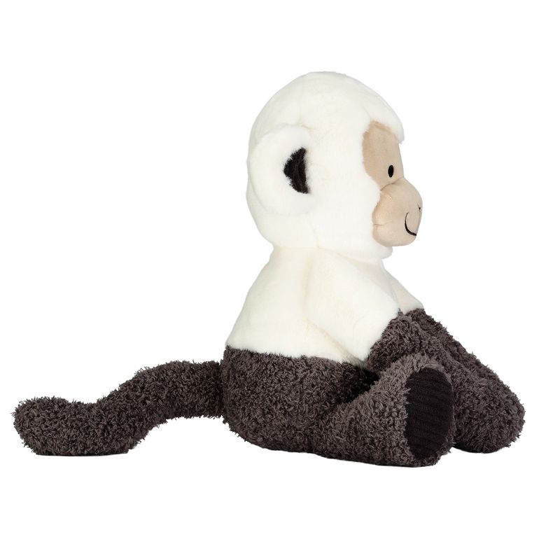 Lambs & Ivy Jungle Party White/Gray Plush Monkey Stuffed Animal Toy - Charlie, 3 of 7