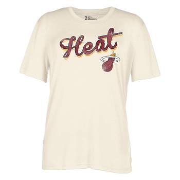 NBA Miami Heat Women's Off White Fashion T-Shirt