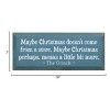 Slickblue Grinch Christmas Quote Wood Sign – Maybe Christmas Means More – Rustic Holiday Wall Decor 7x18, Color Options - 3 of 3
