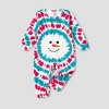 PATPAT Family Matching Christmas Pajamas, Tie Dye Holiday Pjs Sets Long Sleeve Sleepwear Blue Snowman For Family - 2 of 4