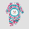 PATPAT Family Matching Christmas Pajamas, Tie Dye Holiday Pjs Sets Long Sleeve Sleepwear Blue Snowman For Family - image 2 of 4