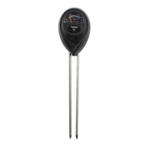 Insten Soil pH Meter, Soil Moisture / Light / pH Tester, For Gardening, Plant Care, Farming, Gardening Tool Kits, Black - 1 of 4