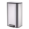 Stainless Steel Garbage Can with Lid, Step-On Pedal and Inner Bucket - 3 of 4