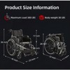 KTMBDW Manual Transport Wheelchair with Swing-Away Footrests and Flip-Back Arms, Portable Folding Wheelchair for Adults and Seniors, 18 Inch Seat - 3 of 4