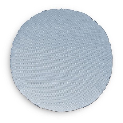 Covers&All Round Pillow Cover, Weather & UV Resistant, with Zippers, Round 32 in Diameter x 5 in H, Sky Blue
