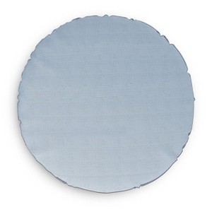 Covers&All Round Pillow Cover, Weather & UV Resistant, with Zippers, Round 32 in Diameter x 5 in H, Sky Blue - 1 of 4