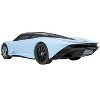 Skill 1 Model Kit McLaren Speedtail Light Blue with Black Top Snap Together Painted Plastic Model Car Kit by Airfix Quickbuild - image 3 of 4