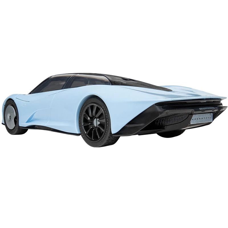 Skill 1 Model Kit McLaren Speedtail Light Blue with Black Top Snap Together Painted Plastic Model Car Kit by Airfix Quickbuild, 3 of 5