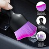 Aoibox 2-Pack Car Detailing Brushes with Soft Bristles, Universal Dashboard & Vent Cleaner for Vehicle Interior, Dust Removal Tool (Double Purple) - 3 of 4