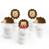 Big Dot of Happiness Forest Hedgehogs - Dessert Cupcake Toppers - Woodland Birthday Party or Baby Shower Clear Treat Picks - Set of 24 - 2 of 4