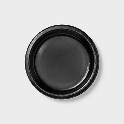 6.75&#34; 20ct Black Snack Plates - Spritz&#8482;