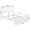 AFI Furnishings Mission Full Traditional Bed with Matching Footboard and Turbo Charger in White - 2 of 4