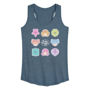 Women's - Polly Pocket - Polly Pocket Grid Graphic Racerback Tank - 1 of 4