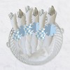 Big Dot of Happiness Blue Checkered Party - Paper Napkin Holder - Napkin Rings - Set of 24 - 3 of 4