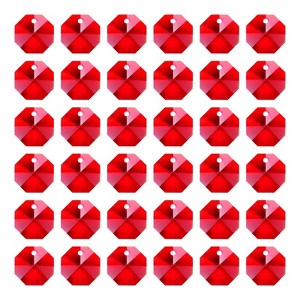 Unique Bargains DIY Lamp Art Craft Decorative Crystal Pendants Octagon Beads 40 Pcs - 1 of 4