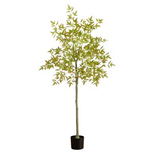Nearly Natural 5-ft Autumn Nandina Artificial Fall Tree - 1 of 1