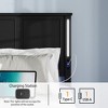 NicBex Queen Platform Bed Frame with Wood Headboard and Footboard,LED Lights and Charging Station,No Box Spring Needed,Easy Assembly,White/Black/Brown - 4 of 4