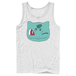 Men's Pokemon Bulbasaur Wink Face Tank Top - 1 of 4