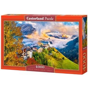 4000 Piece Jigsaw Puzzles, Colle Santa Lucia, Italy, Mountain Landscape, Adult Puzzles, Castorland C-400164-2 - 1 of 4