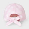 Baby Girls' Gingham Baseball Hat - Cat & Jack™ Pink - 2 of 3