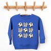 The Juniper Shop Soccer Ball Bows Stacked Toddler Sweatshirt - 2 of 4